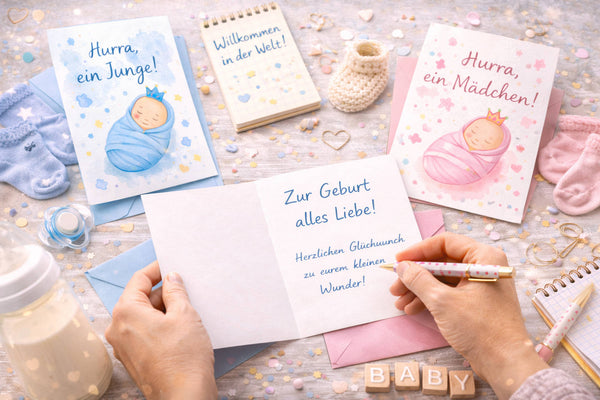 Karte zur Geburt schreiben