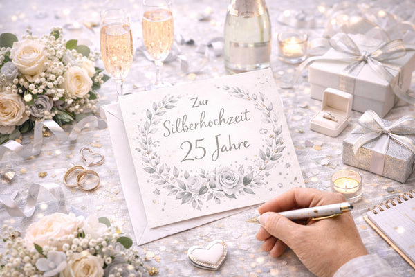 Glückwünsche zur Silberhochzeit: 50+ Sprüche, Texte & Tipps für die Karte