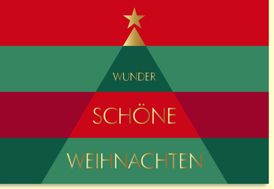 Weihnachtskarten-Set "Edle Festgrüße" - 6 hochwertige Doppelkarten mit festlichen Designs und Umschlägen