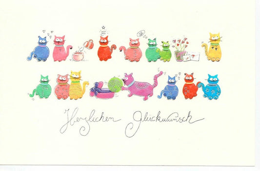 Allgemeine Glückwunschkarte auf edlem Premiumpapier veredelt