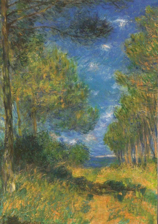 Blanko Postkarte Impressionismus Monet 1882 - Vintage Kunst, Natur Landschaft & Himmel, Sammlerstück für Kunstliebhaber