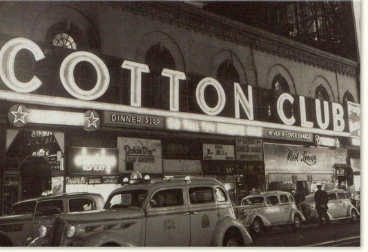 Blankokarte im Retro - Stil: Vintage Jazz Club Design, 20er Jahre Swing Musik, Elegante Grußkarte für besondere Anlässe, New York Nachtclub Flair