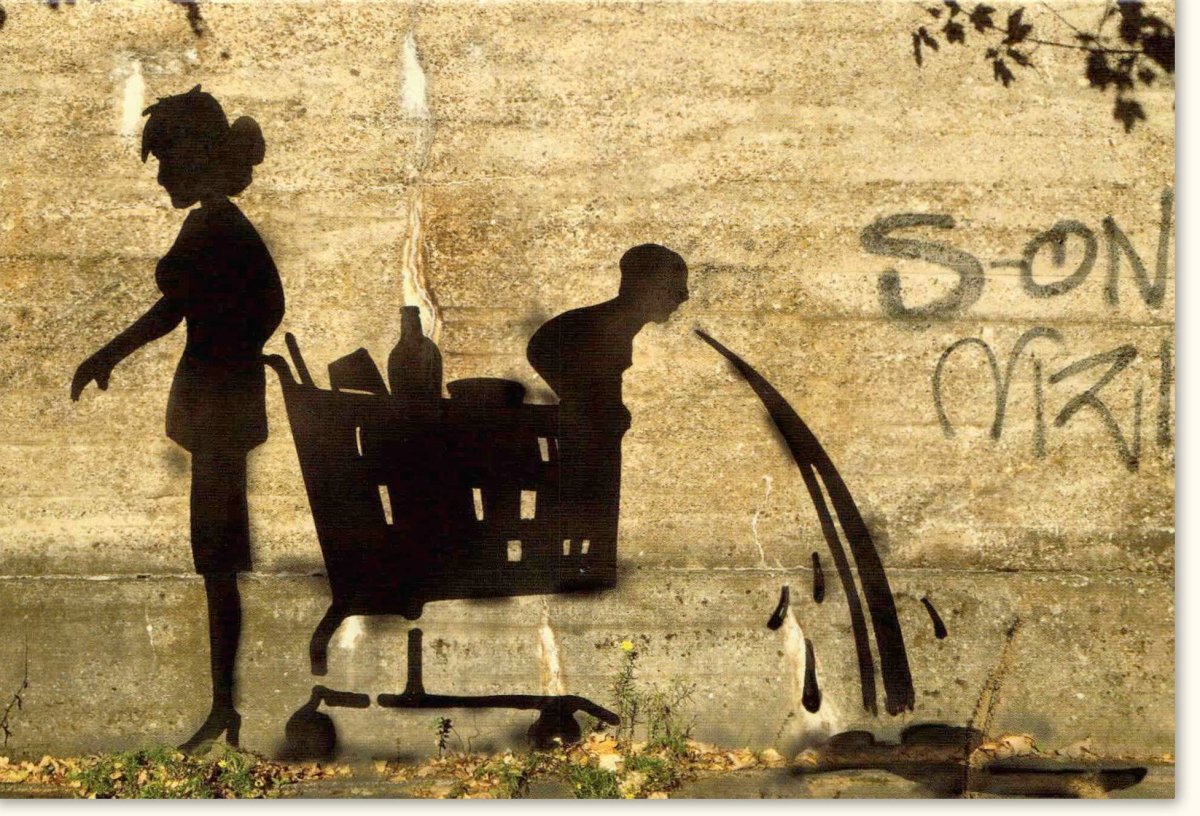 Blankokarte Urban Street Art Graffiti - Kreative Grußkarte für Geschenke & Wandgestaltung