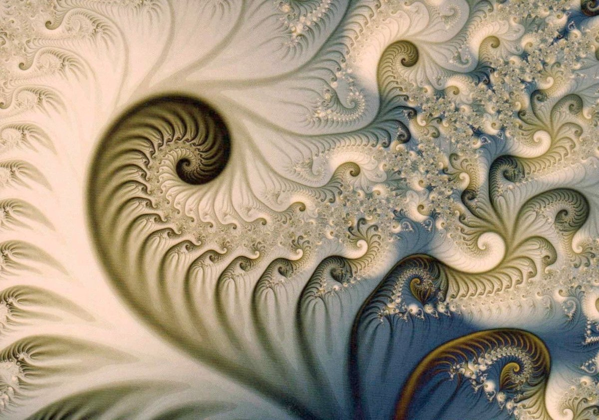 Blankopostkarte: Faszinierende Fractal Impression für jeden Anlass