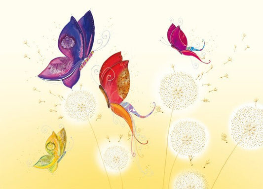 Blankopostkarte mit Schmetterlingsmotiv - Premiumqualität ohne Text