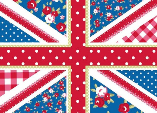 Blankopostkarte: Union Jack Design für vielseitige Anlässe