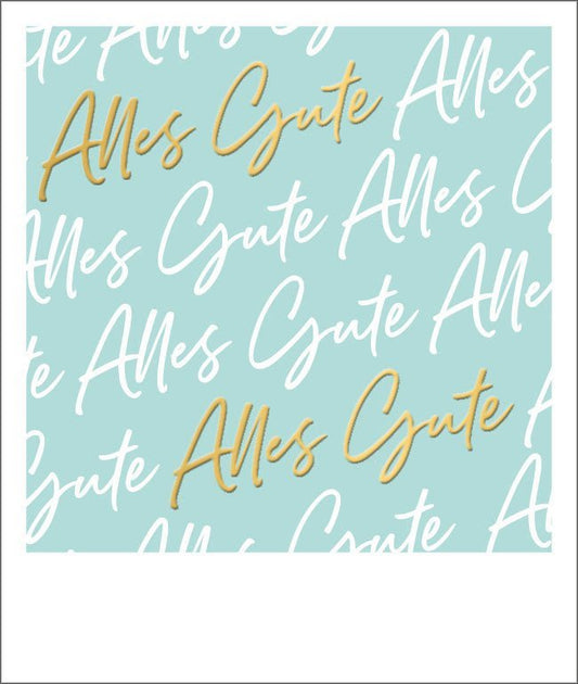 Business - Glückwunschkarte mit Goldfolie – Alles Gute für besondere Anlässe