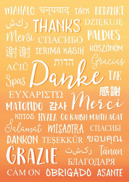 Freundschafts - Postkarte mit Dankesspruch – Ein herzliches Dankeschön für besondere Freunde