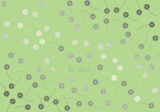 Freundschaftskarte Cityproducts - Für Dich mit Blümchenmotiv