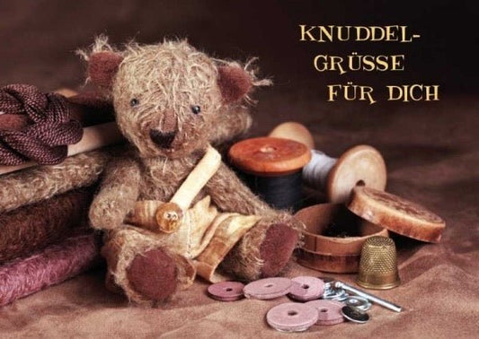 Freundschaftskarte: Herzliche Knuddelgrüße für Dich
