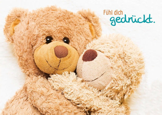 Freundschaftskarte mit Spruch - Eine herzliche Umarmung in Worten