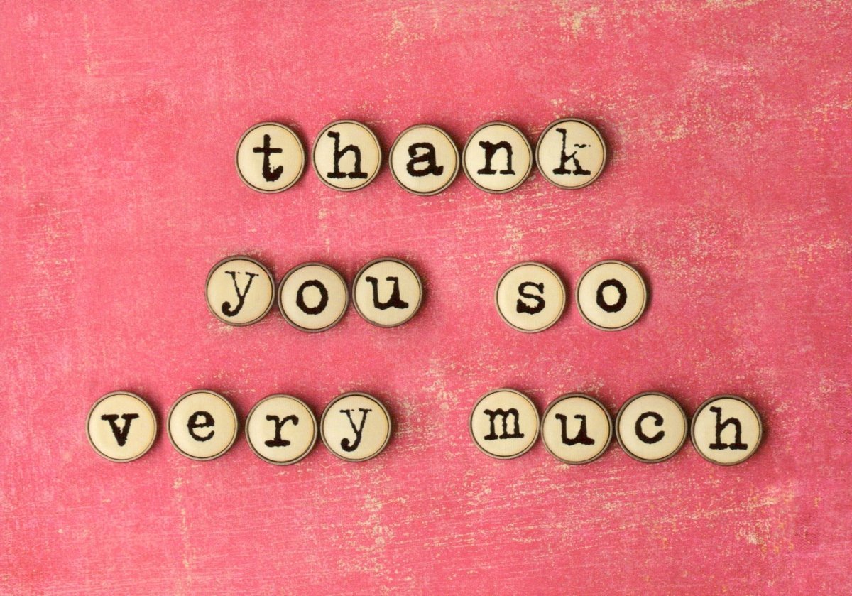 Freundschaftskarte "Thank You So Very Much" – Ausdruck der Dankbarkeit in stilvollem Design