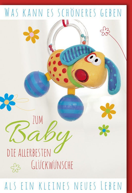 Geburtskarte Unisex: Herzliche Glückwünsche zur Geburt, Willkommensgruß für Baby & Eltern, Babyparty Gratulation
