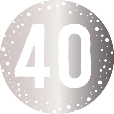 Geburtstagskarte 40 Jahre mit Schaumstoff - Klebepad, Gutsch - Verlag Wandelbar Design