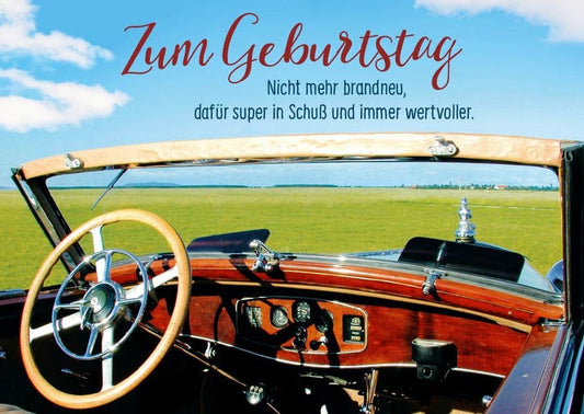 Geburtstagskarte: Charmanter Spruch für ein neues Lebensjahr voller Elan