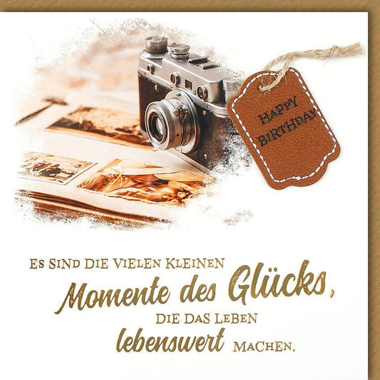 Geburtstagskarte: Die vielen kleinen Glücksmomente feiern