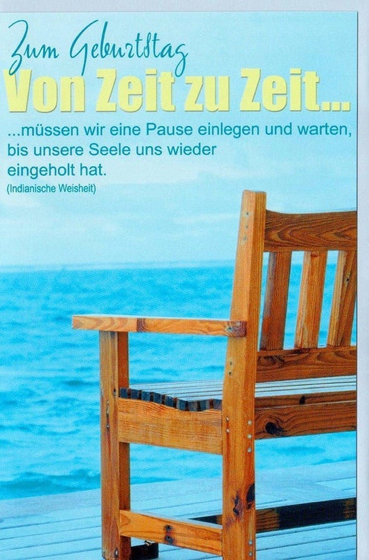 Geburtstagskarte: Entspannte Auszeit für ein besonderes Geburtstagskind