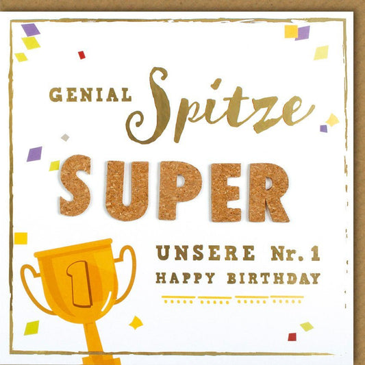 Geburtstagskarte: Fantastisch, Einzigartig, Unsere Top - Auswahl für Glückwünsche