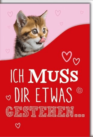 Geburtstagskarte Frauen Lustig – Katze mit Torte und frechem Spruch in buntem Design