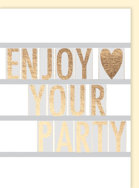 Geburtstagskarte für Frauen - Glanzvolle Feierkarte in Gold mit Glamour - Effekt