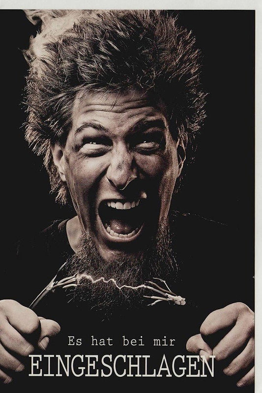 Geburtstagskarte humorvoll - Ein Blitz der Freude trifft mich