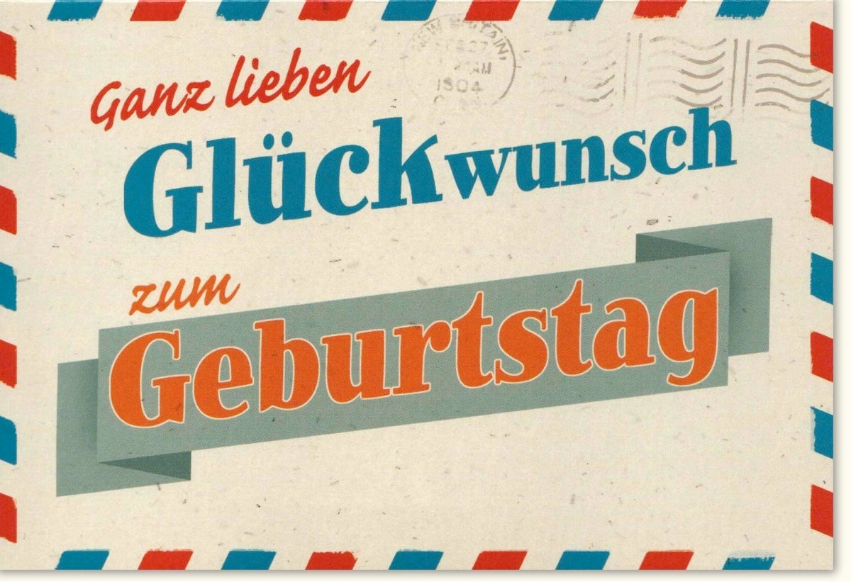 Geburtstagskarte im Retro - Stil: Vintage Glückwünsche mit nostalgischem Flair, ideal zum Feiern und Gratulieren, geburtstagskarten - retro