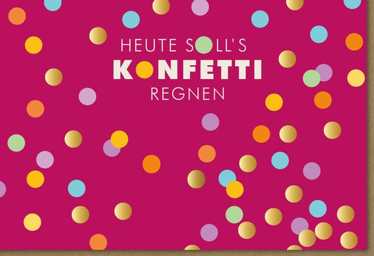Geburtstagskarte "Midoro Celebration" - Buntes Konfetti - Design für Festliche Freude & Hochwertige Papeterie