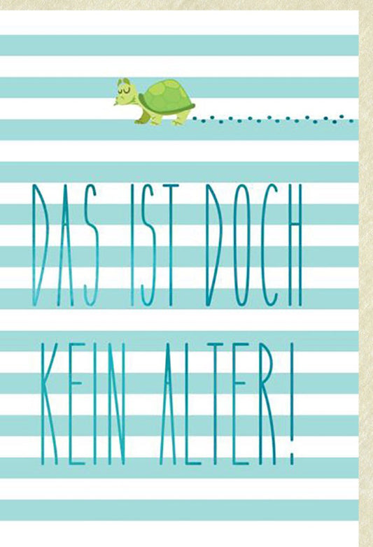 Geburtstagskarte mit Schildkröten - Cartoon, Humorvolle Glückwünsche von Happy People Cityproducts