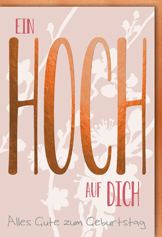 Geburtstagskarte - Stilvolle Glückwunschkarte für besondere Anlässe, modernes Design mit elegantem Schriftzug, Ausdruck von Liebe und Wertschätzung