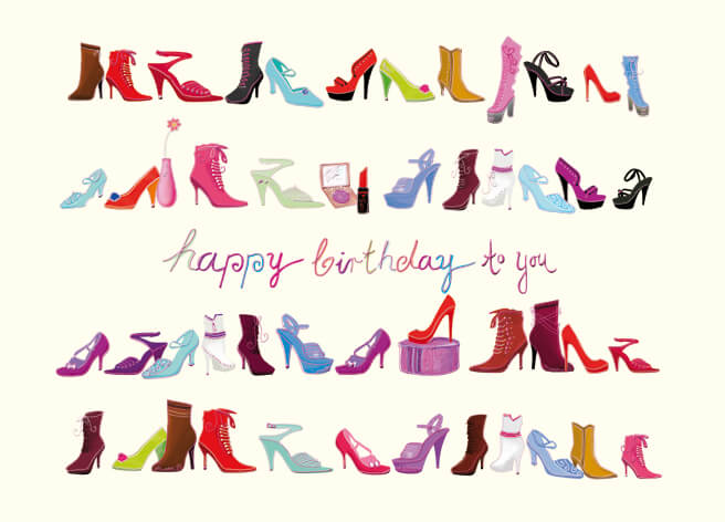 Geburtstagspostkarte für Frauen - Fröhliche Geburtstagsgrüße mit Stil