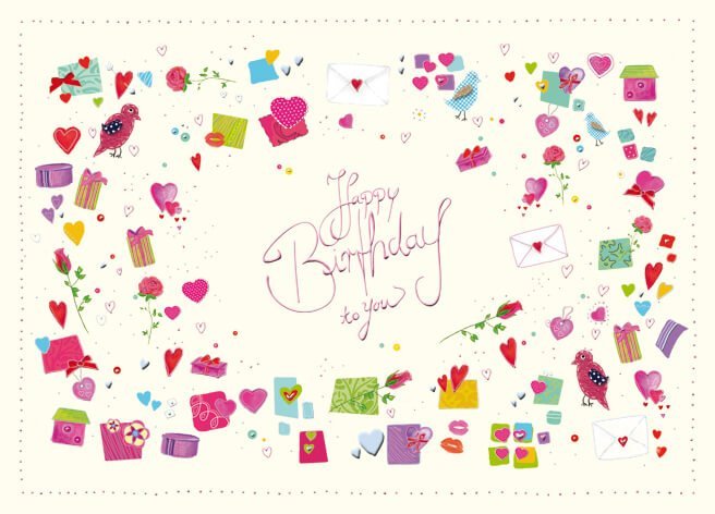 Geburtstagspostkarte: Premium "Happy Birthday to You" – Stilvolle Grüße zum Ehrentag