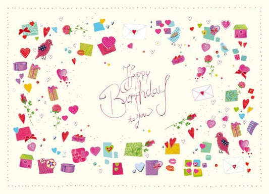Geburtstagspostkarte: Premium "Happy Birthday to You" – Stilvolle Grüße zum Ehrentag