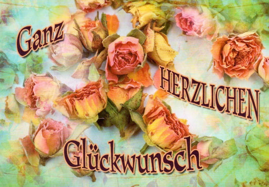 Geburtstagspostkarte Rosen: Herzliche Glückwünsche für einen besonderen Tag