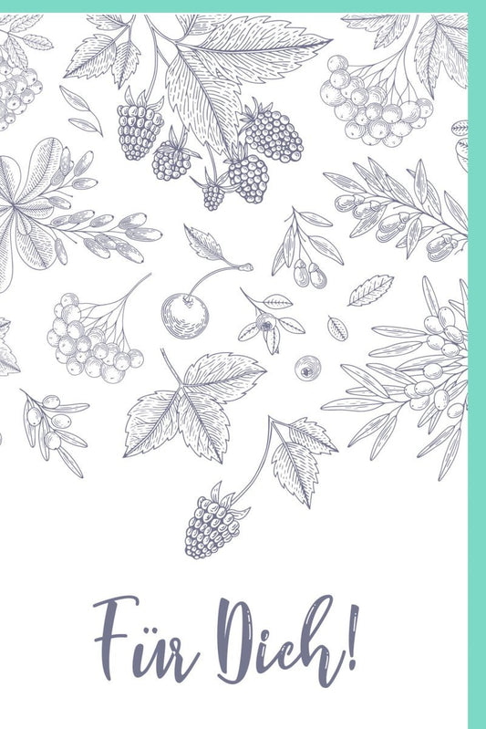 Grußkarte "Naturzauber" - Zauberhafte Illustration mit Blättern & Beeren, Ideales Geschenk mit Herzlicher Botschaft