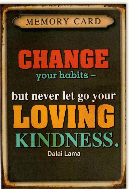 Inspirierende Grußkarte mit Dalai Lama Zitat – Motivation, Achtsamkeit & Positivität fördern