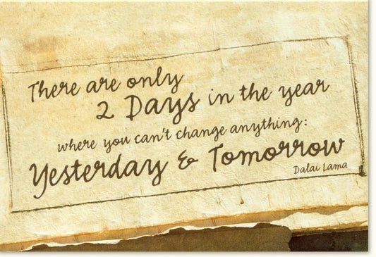 Inspirierende Grußkarte mit Dalai Lama Zitat - Vintage Design für Achtsamkeit & Positivität