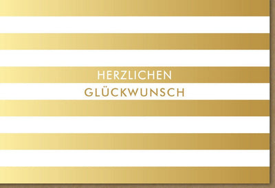 Jubiläumskarte für Geschäftspartner - Elegante Gratulationskarte in Gold & Weiß für Unternehmen und Mitarbeiter