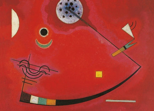 Kunstpostkarte für Kunstliebhaber - Wassily Kandinsky: Gespannt im Winkel