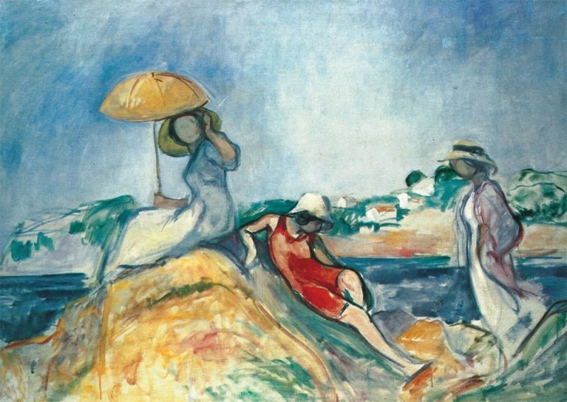 Kunstpostkarte zum Jubiläum: H. Lebasque - Drei Frauen