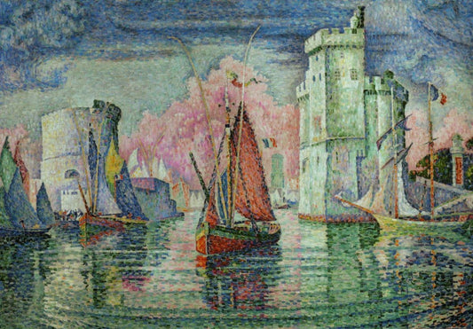 Kunstpostkarte zum Jubiläum: Paul Signac - Hafen von La Rochelle