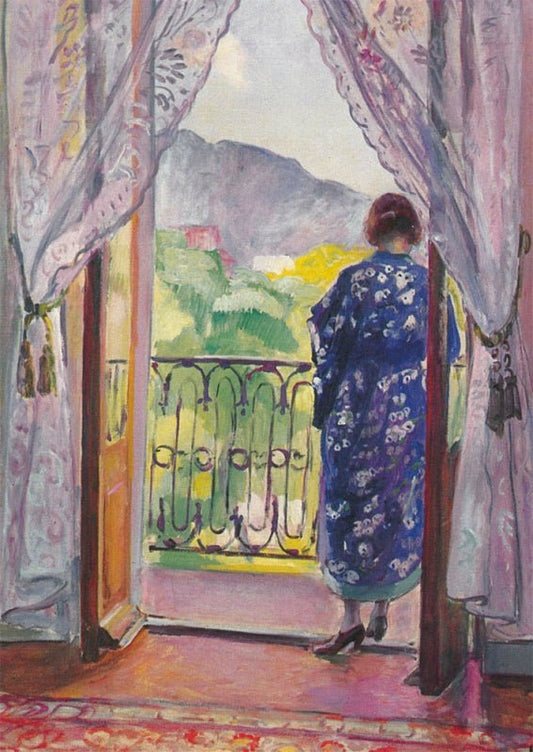 Kunstpostkarte zum Sammeln: H. Lebasque - Die blaue Robe