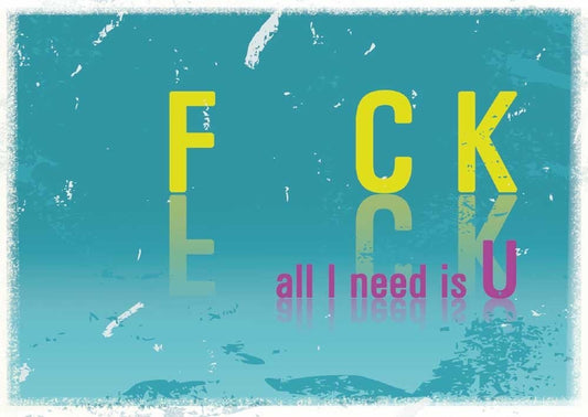 Liebesgrußkarte: Alles, was ich brauche, bist du