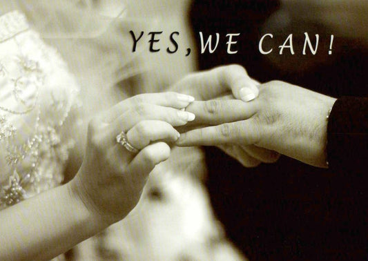 Liebesgrußkarte Yes, we can! - Perfekt für romantische Botschaften und liebevolle Nachrichten