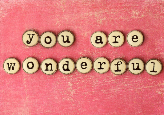 Liebeskarte "You Are Wonderful" - Eine Botschaft der Zuneigung und Wertschätzung