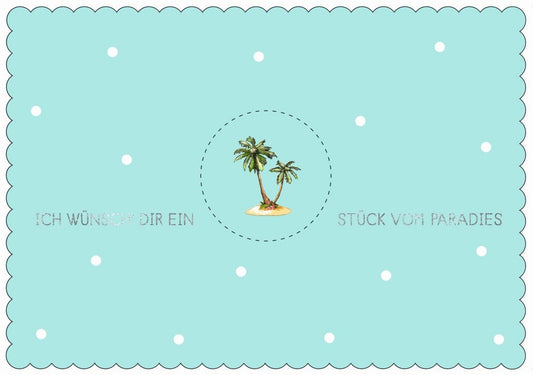 Liebespostkarte Cityproducts - Ein Stück Paradies für Dich