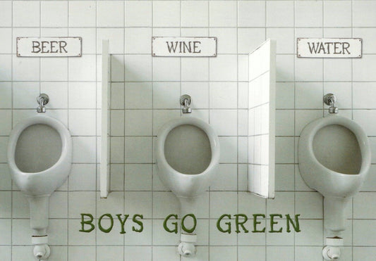 Lustige Postkarte mit Witzigen Sprüchen - Männergeschenk & Spaßige Badezimmer Deko, Scherzartikel für Freunde, Humorvolle Geschenkidee