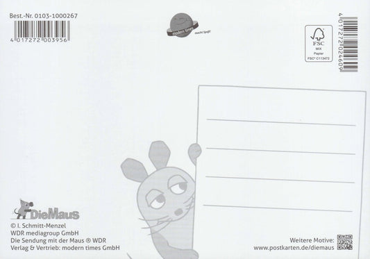 Maus - Postkarte Starschnitt Maus 2