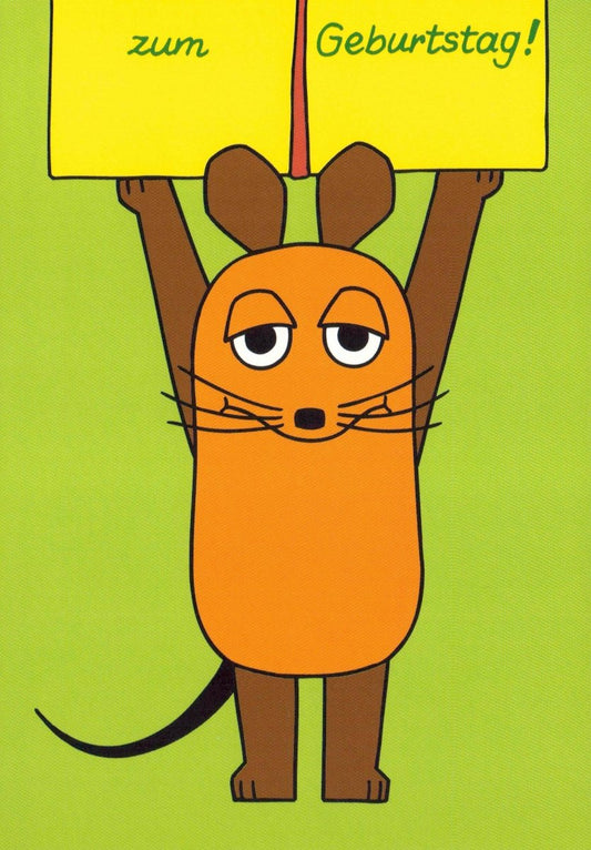 Maus - Postkarte zum Geburtstag Teil 2