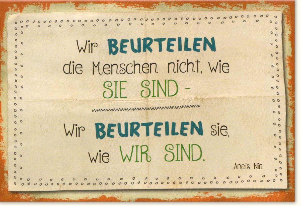 Motivationskarte mit Anais Nin Zitat: Vintage Design, Inspirierende Botschaft für Freundschaft und Feierlichkeiten