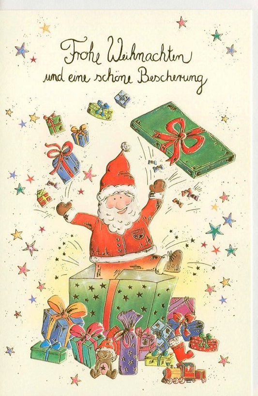 Nikolaus Weihnachtsgrußkarte aus Naturkarton in Premiumqualität